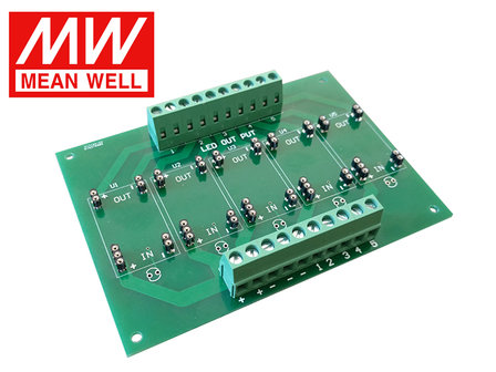PCB Board voor 1-5 Mean Well LDD-H Serie Led Drivers