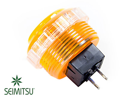  Seimitsu PS-14-KN Orange 30 mm transparenter Druckknopf