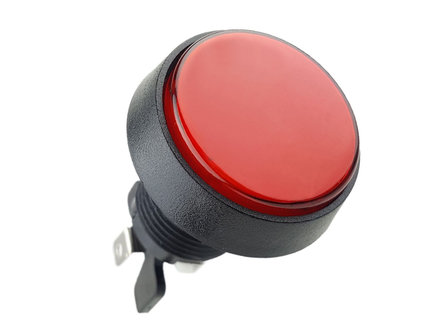 44mm HP Convex Led Arcade Push Button Red