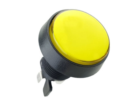 44mm HP Convex Led Arcade Push Button Yellow
