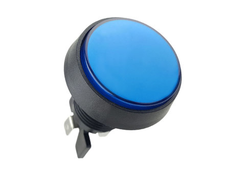 44 mm HP Konvexer LED-Arcade-Drucktaster Blau
