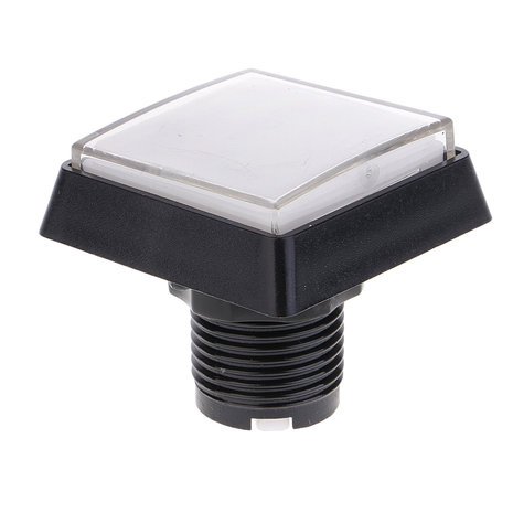 50x50mm Square HP Led Arcade Push Button White for Arcade Pinball Game Show Quiz Cabinets etc.