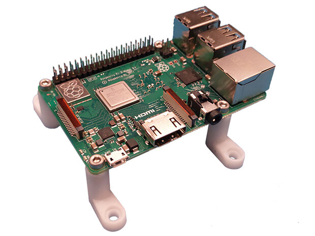 Set Raspberry Pi 2 3 3B+ 4B PCB Montage Voetjes met RVS Bevestigingsboutjes
