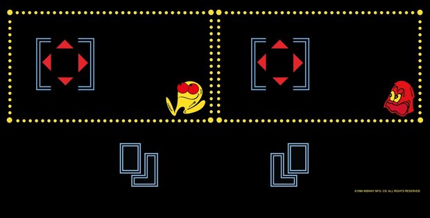  Arcade Bartop + Cadre Vinyle Autocollant Set 'Pac-Man'