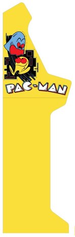 Arcade Bartop + Onderstel Vinyl Stickerset 'Pac-Man' 