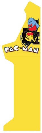 Arcade Bartop + Onderstel Vinyl Stickerset 'Pac-Man' 