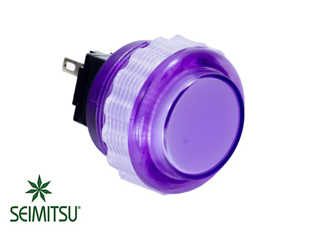 Seimitsu 24mm PS-14-DN-K Translucent Push Button Purple