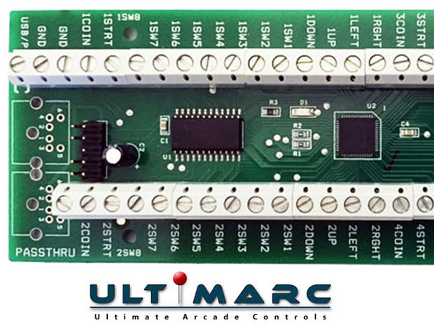  Interface USB d'encodeur clavier Ultimarc I-PAC 4