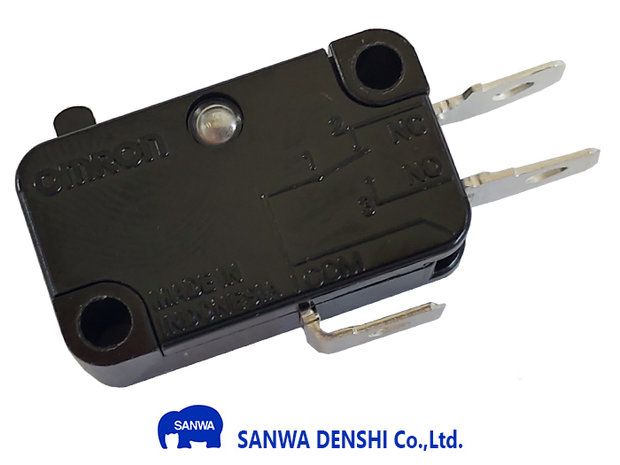 Sanwa/Omron MS-O-3 Microswitch met 4.8mm Aansluitterminals NO/NC