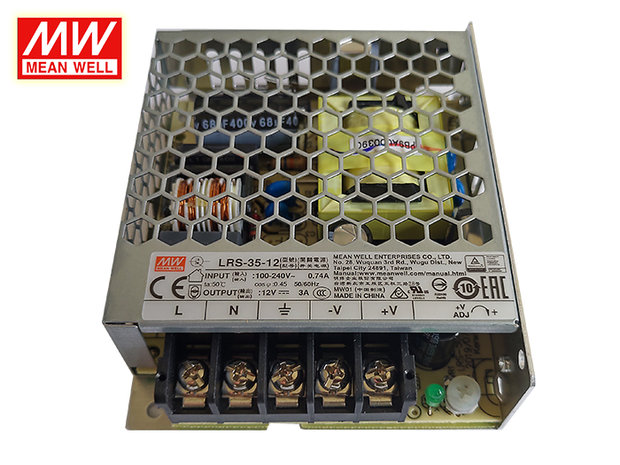 Mean Well 12V 3A AC / DC LRS-35-12 Built-in power supply