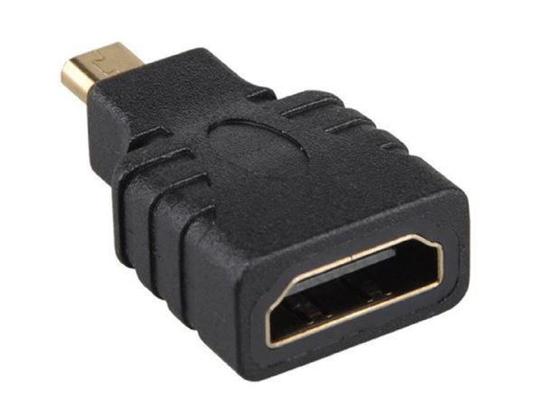 HDMI (female) naar Micro HDMI (male) Adapter Plug 