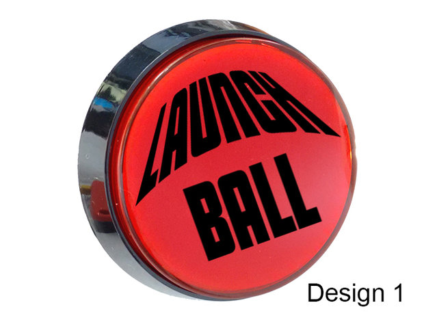 60mm HP Virtual Pinball Launch Button in Diverse Kleuren en Designs