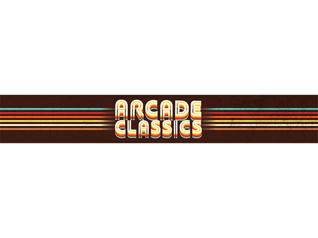 Arcade Bartop + Frame Vinyl Aufkleber Set 'Arcade Classics' Design