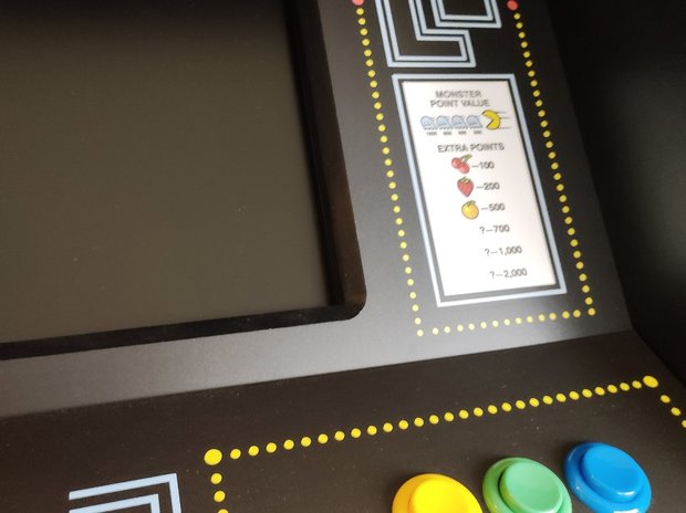 Premium 2-player Vertical Pac-Man Arcade Cabinet (demo model)