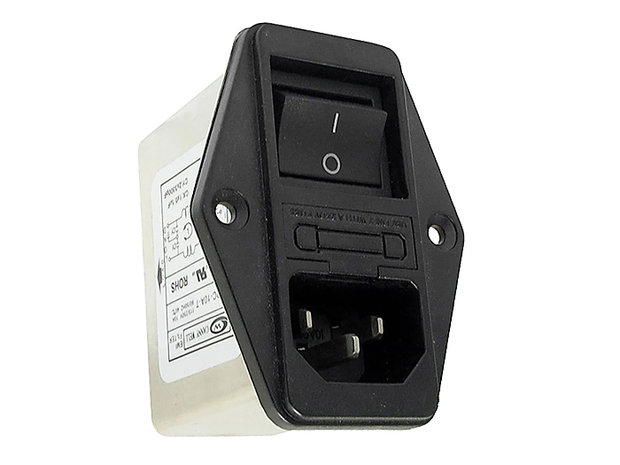 EMI Filter Power Switch with C14 Connection 220-250V 10A