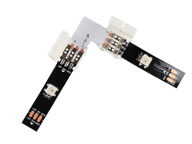 3-pins 10mm WS2812B Led Strip Kruis Connector