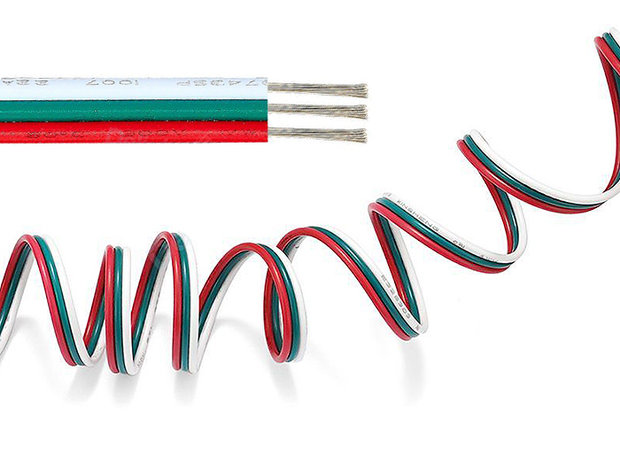 Câble de connexion à 3 fils pour les bandes de Led WS2812B, 3x 0.5mm2, par mètre