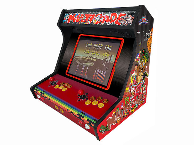Multicade Red Premium WBE Arcade Bartop met Multi Platform Gaming System 