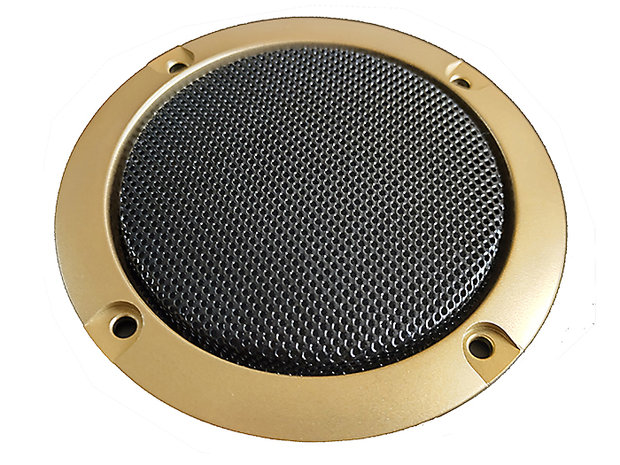   Lautsprecherschutzgitter für 3" Lautsprecher Schwarz/Gold