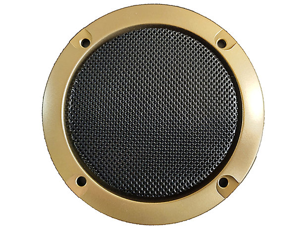  Grille de protection de haut-parleur pour haut-parleurs 3" Noir/Or