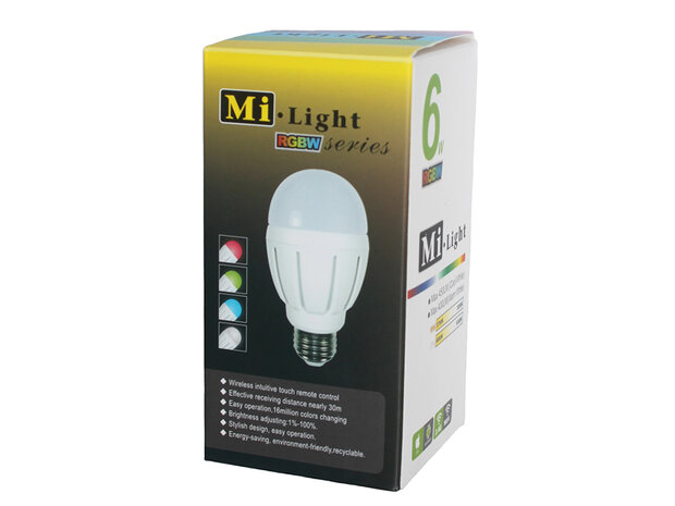  Ampoule LED Mi-Light RVB + WW WIFI 6W