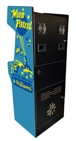 'Almighty' Custom Upright Arcade Cabinet für 2 Spieler mit Moon Patrol Artwork