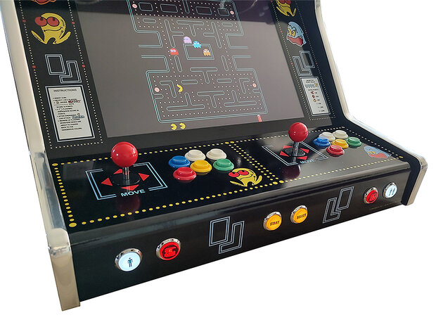 Premium WBE Arcade-Bartop-Kabinett 'Pac-Man' Multi-Plattform-Spielsystem 