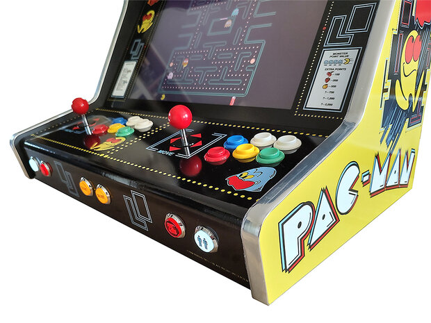 Système de jeu multiplateforme Premium WBE Arcade Bartop Cabinet 'Pac-Man'. 