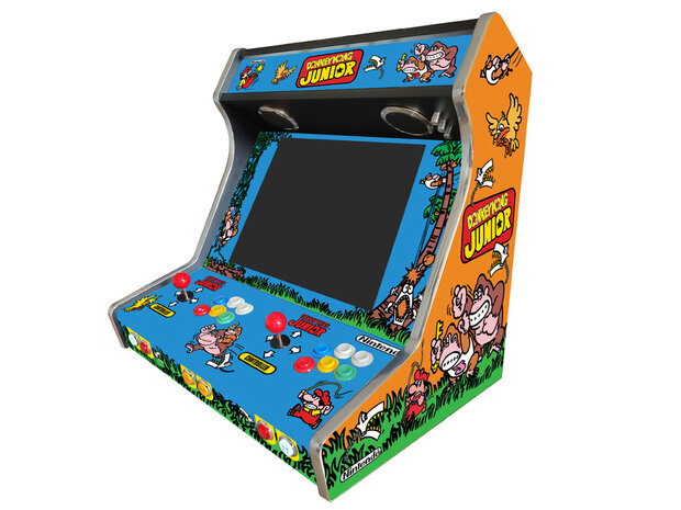 Premium WBE Bartop Arcade 'Donkey Kong Jr' avec système de jeu multiplateforme