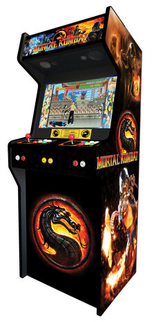 Allmächtiger 'Mortal Kombat' aufrechter Arcadekast für 2 Spieler