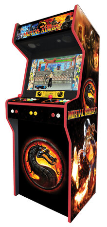 Allmächtiger 'Mortal Kombat' aufrechter Arcadekast für 2 Spieler