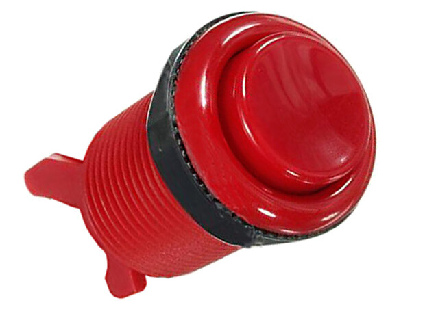 Classic Concave Arcade Push Button Red