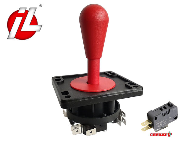 IL Eurojoystick 2 Rood met Cherry D44X microswitches 
