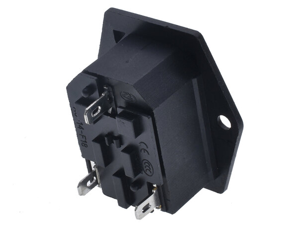 Connecteur-de-cordon-d'alimentation-C14-avec-interrupteur-marche/arrêt-éclairé-et-cavaliers-intégrés-(IEC320 250V/10A max)