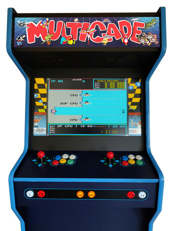 2-Player Almighty 'Multicade Deep Blue' Upright Arcadekast 