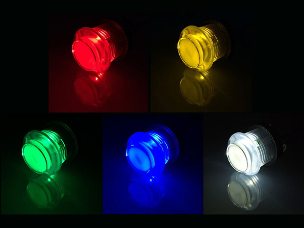 Super Silent Gold-Leaf 5V RGB Color Changing Led Push Button 27mm White RGB, Drill Size 24mm