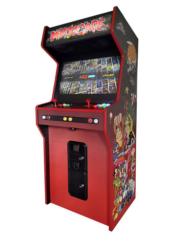 2-Player Almighty Arcadekast 'Multicade' of 'MAME' Rood 