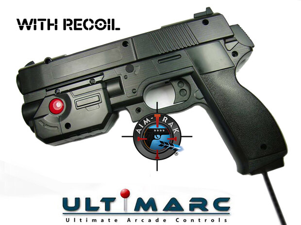 Ultimarc AimTrak Lichtpistole mit Recoil Schwarz