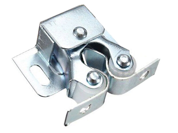 Schnappverschluss mit federbelasteten Clip-Rollen, Nickel  