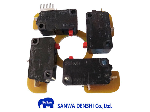 Sanwa TP-MA Microswitch PCB voor JLF Serie Joysticks  