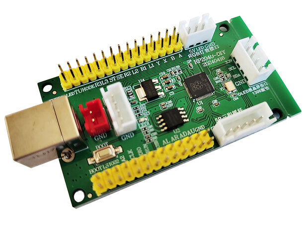 RP2040-PICO Multi System Interface Board Met RGB Voor PS3, PS4, Switch, Raspberry Pi, Android en PC  