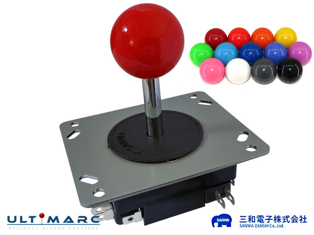 Ultimarc J-Stik Mod Op Basis Van Sanwa JLW-TM-8 4/8-Weg Arcade Balltop Joystick 