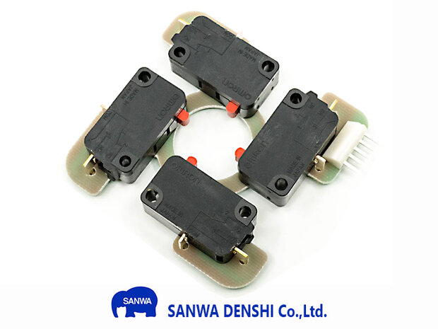 Sanwa XTP-MA Microswitch PCB voor JLX Serie Joysticks  