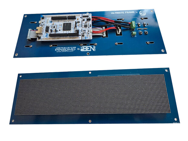 Complete Pin2DMD RGB Dot Matrix Display Module 320x80mm P2.5 128x64p