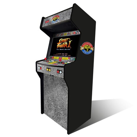 2-Player Almighty 'Street Fighter II Champion Edition' Custom Upright Arcadekast 