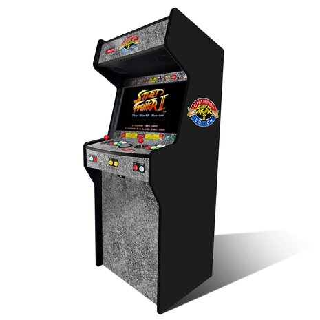 2-Player Almighty 'Street Fighter II Champion Edition' Custom Upright Arcadekast 