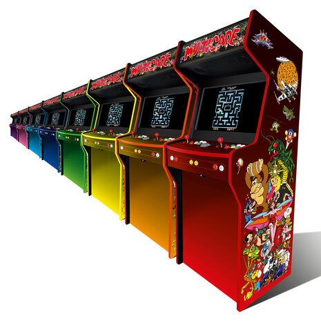Custom 2-Player Premium Almighty Upright Arcade Cabinet 'Multicade' Color Edition