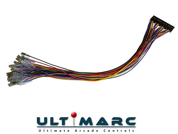 Ultimarc Mini PAC Toetsenbord Encoder met Bedradingsset voor Drukknoppen en Joysticks met 2,8mm en 4,8mm Connectoren