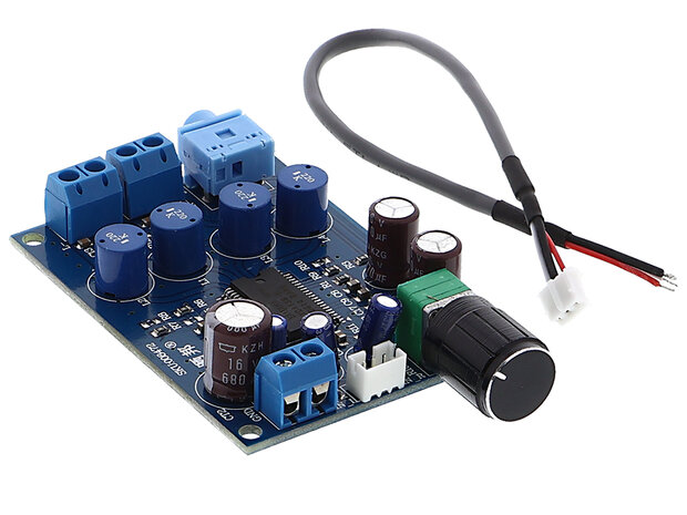 2x 20W Class-D Stereo Versterker Print met Yamaha Processor Chip 9~14V/DC