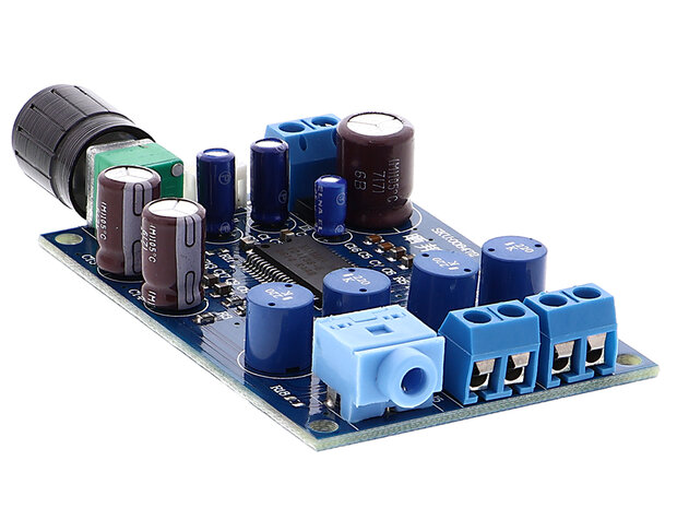 2x 20W Class-D Stereo Versterker Print met Yamaha Processor Chip 9~14V/DC